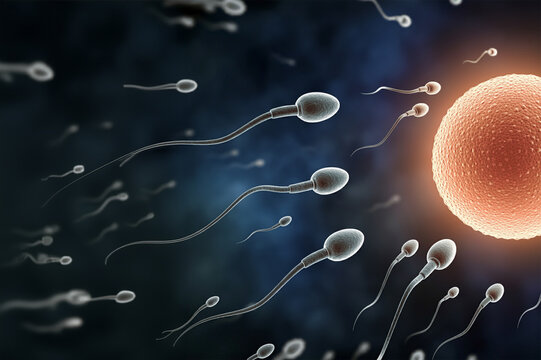 The journey of a sperm for the formation of a baby