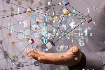 Business intelligence analyst dashboard on virtual