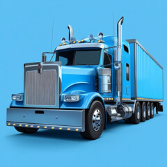 a realistic truck on a road