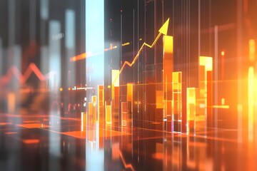 Abstract Representation of Financial Growth with a Rising Graph