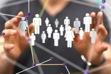 conference Digital Network and data concept 3d