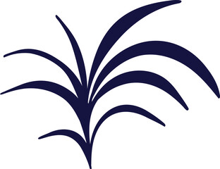 Elegant floral arrangement in Asian style. Cute cartoon illustration of flower