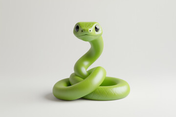 Fototapeta premium ヘビの3Dキャラクター