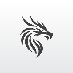Sleek Minimalist Dragon Logo