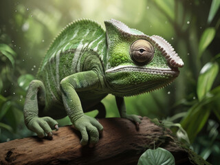 Obraz premium The Secret Life of Chameleons