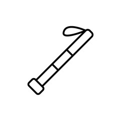 Fototapeta premium Mobility stick outline icons, minimalist vector illustration ,simple transparent graphic element .Isolated on white background
