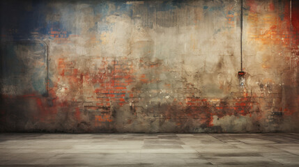 Fototapeta premium Grunge wall texture background. Abstract urban textured art wallpaper design.