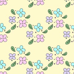  Floral pattern background