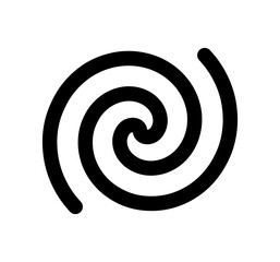 Spiral icon. Vector swirl, whirlpool icon.