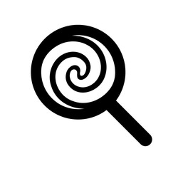 Candy icon. Vector simple lollipop icon.