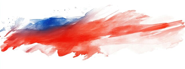 Vibrant Watercolor Abstract Representation of National Colors