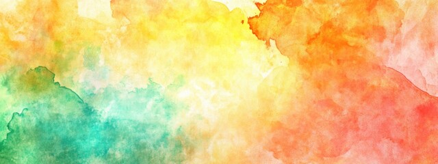 Obraz premium Vibrant Watercolor Abstract Background - A Splash of Colorful Fluidity Perfect for Creative Projects