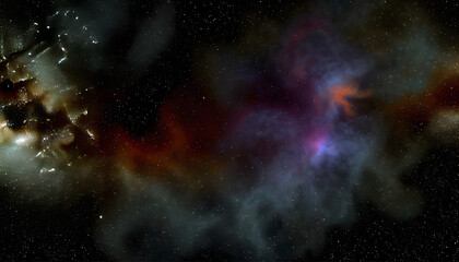Obraz premium Dark Galaxy Nebula