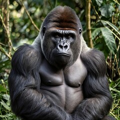 Obraz premium gorilla generative ai