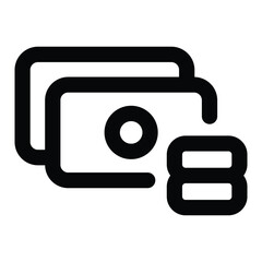 Simple Money Savings icon. The icon can be used for websites, print templates, presentation templates, illustrations, etc