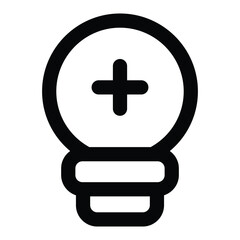 Obraz premium Simple Positive Thinking icon. The icon can be used for websites, print templates, presentation templates, illustrations, etc