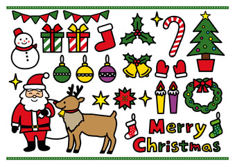Naklejka premium クリスマスイラスト