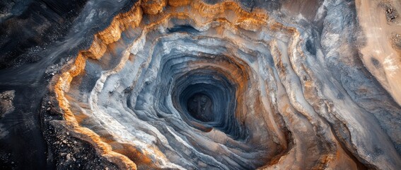 Obraz premium quarry mining iron ore mining gold diamond copper