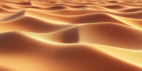 Close-Up of Sand Dunes with Gentle Curves and Subtle Light