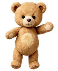 Fototapeta premium Brown Teddy Bear Toy on a transparent background