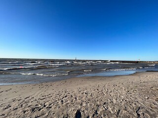 beach in the morning