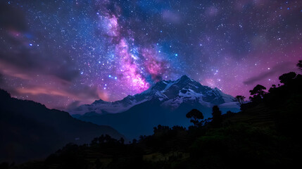 Himalayan Night Sky The Summer