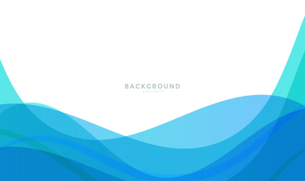 Blue Banner template background, Blue background, Blue wave background