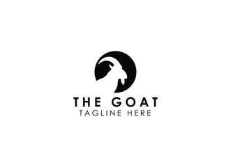 The goat logo design. Goat farms logo vector illustration.