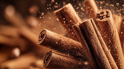 Cinnamon Sticks and Ground Cinnamon: A Close-Up Look