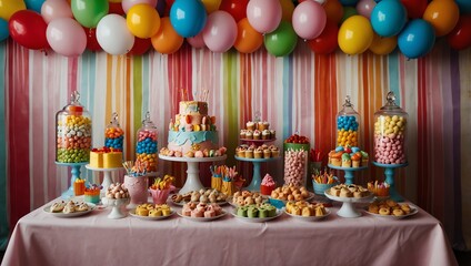 easter cake with candles