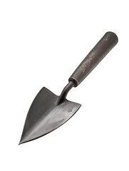 small iron trowel isolated on transparent background