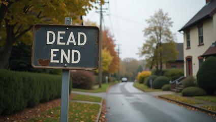 Obraz premium Desolate Dead End Urban Tranquility