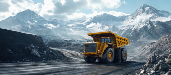 Large quarry truck dump truck quarry mining mining iron ore mining gold diamond copper