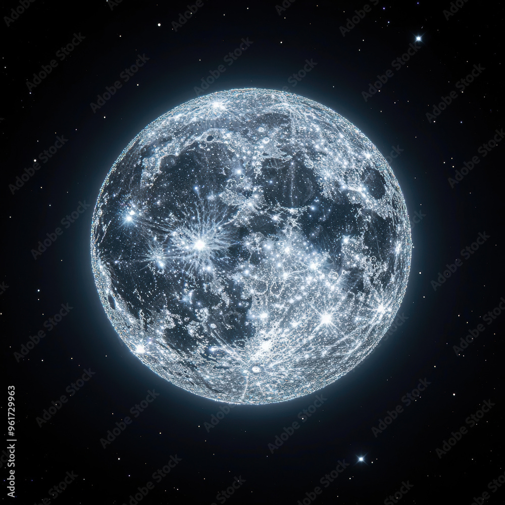 Sticker crystal moon.