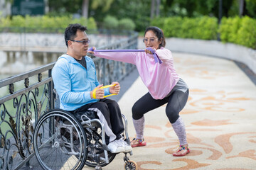 Wheelchair Fitness and Resistance Training with Partner