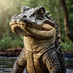 Obraz premium crocodile generative ai