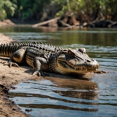 Obraz premium crocodile generative ai