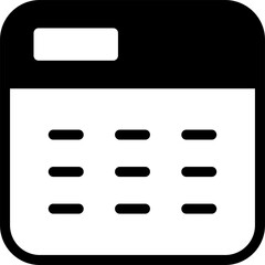 Obraz premium Calendar icon vector. Calendar symbol