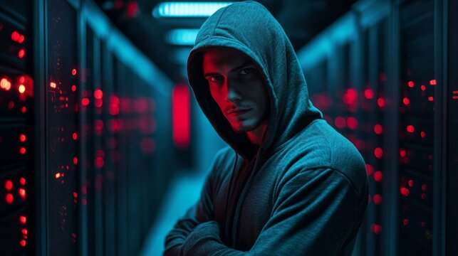 Hacker in Data Center