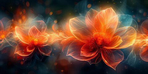 Vintage Abstract Blooming Color Wallpaper - Retro Organic Diversity Artistic Background Evoking Prosperity, History, Human Senses