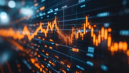 Obraz premium Stock Market Data Display