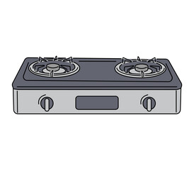 Gas Stove Illustration