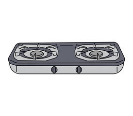 Gas Stove Illustration
