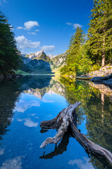 aerial view of Seealpsee, Switzerland