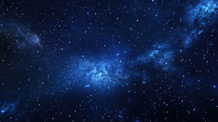 Naklejka premium Starry night sky with the Milky Way, evoking wonder and the infinite beauty of the cosmos.