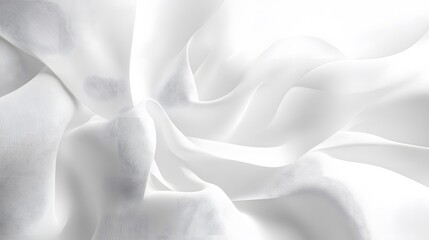 Obraz premium White paper texture in close-up detail, showing the softness and subtle variations in light reflection 