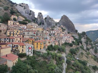 View of Castelmezzano, Basilicata, Italy