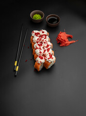 Philadelphia roll with red masago