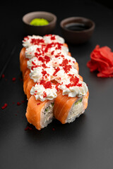 Philadelphia roll with red masago