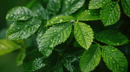 Green Leaves Close-Up Photo Captures Minute Details and Natural Vibes.